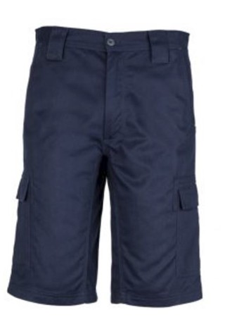 Mens Drill Cargo Shorts - Navy:Navy