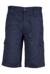 Mens Drill Cargo Shorts - Navy 